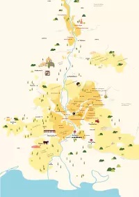 Carte du vignoble de la Vallée du Rhône